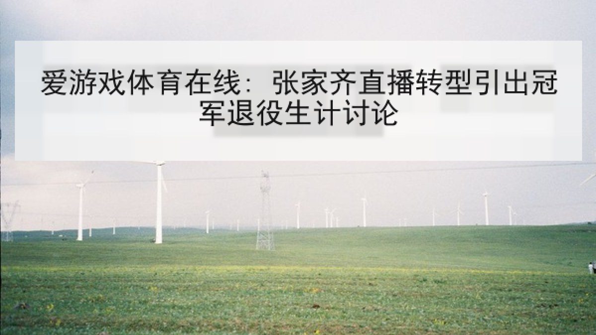 爱游戏体育在线: 张家齐直播转型引出冠军退役生计讨论